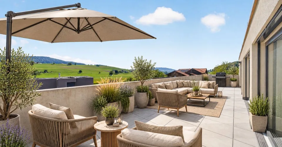 Neues 4,5-Zimmer-Apartment mit Terrassen und Blick auf die Voralpen – Foto 2 von 19