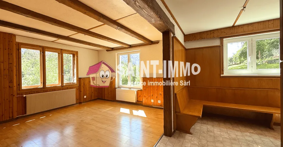 Chalet composé de deux appartements (3 & 6.5 pièces) avec jardin arboré de 840 m2, terrasse et garages – Foto 6 von 25