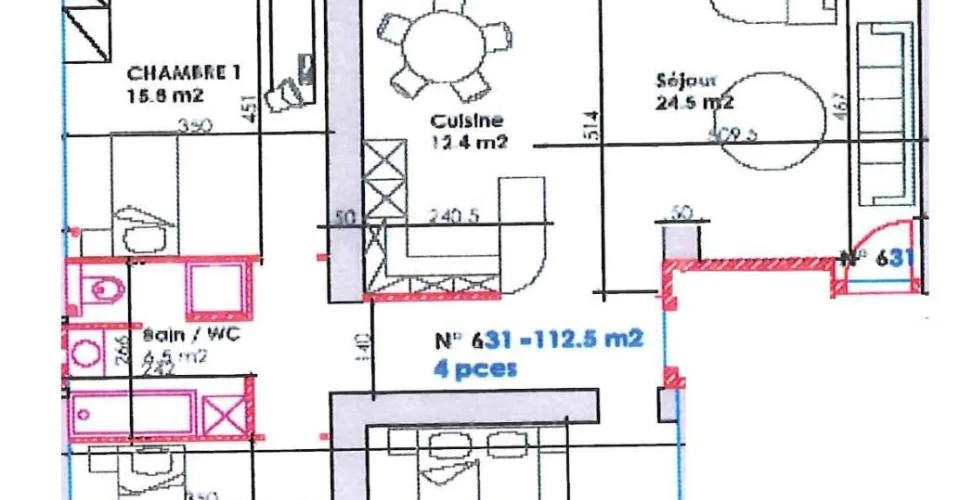 4.5 Zimmer möbl. Wohnobjekt in Lausanne – Foto 8 von 8