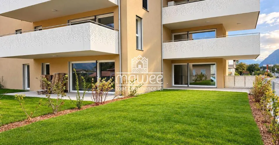 3,5 locali con giardino privato a Saxon