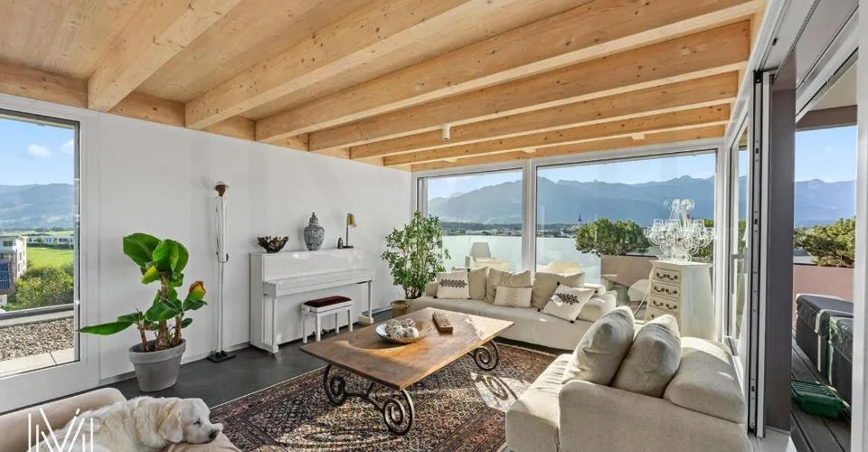 EXCEPTIONAL 7.5-ROOM DUPLEX PENTHOUSE - Between heaven and earth? 360° panoramic view in the heart of Bulle – photo 23 of 33
