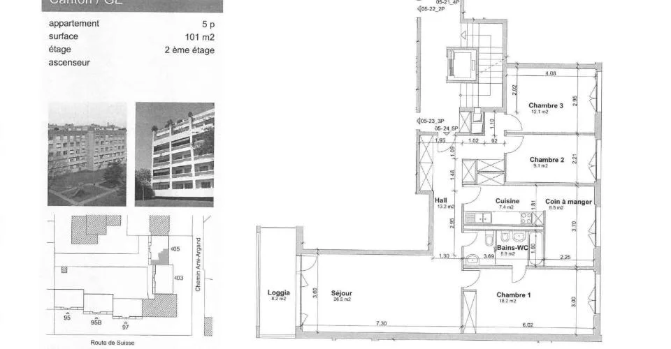 Appartement de 5 pièces traversant à Versoix – foto 2 di 2
