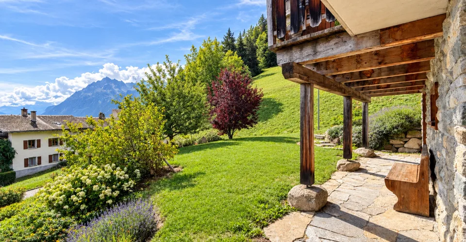 Paisible chalet à Levron de quatre chambres avec vues spectaculaires sur la vallée – Foto 2 von 13