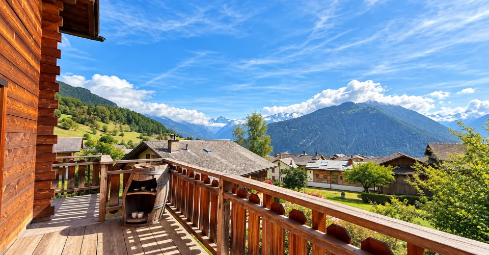 Paisible chalet à Levron de quatre chambres avec vues spectaculaires sur la vallée – Foto 8 von 13