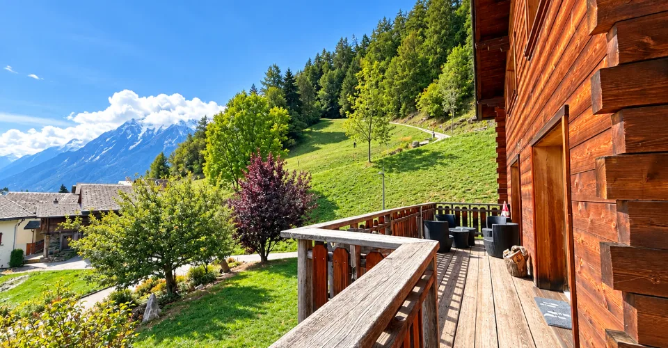 Paisible chalet à Levron de quatre chambres avec vues spectaculaires sur la vallée – Foto 9 von 13