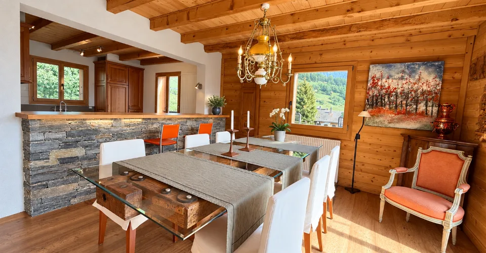 Paisible chalet à Levron de quatre chambres avec vues spectaculaires sur la vallée – Foto 10 von 13