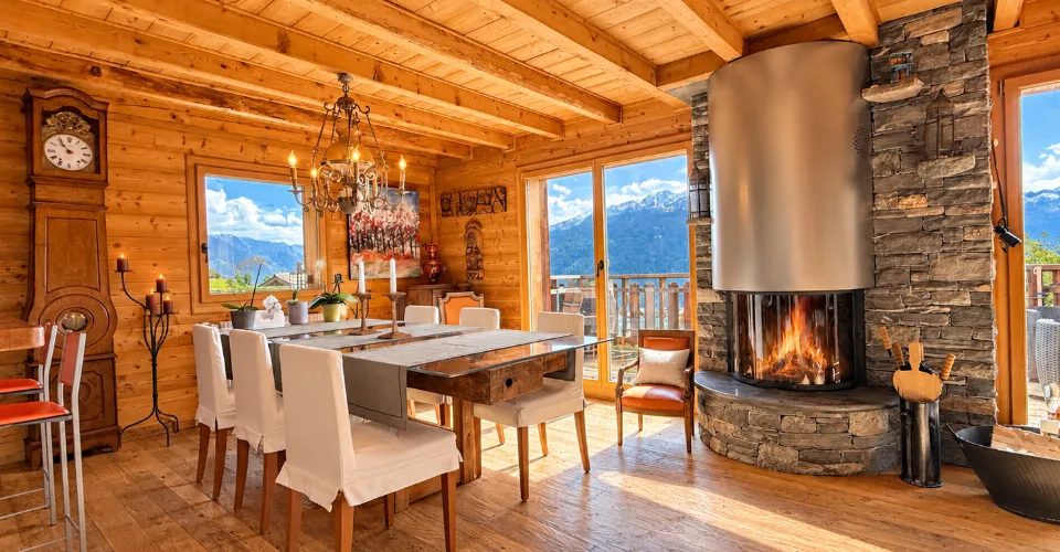 Paisible chalet à Levron de quatre chambres avec vues spectaculaires sur la vallée – Foto 4 von 13
