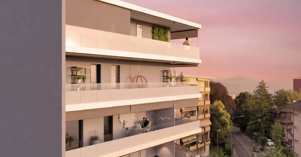 Attique 3.5 pces neuf de 93.9 m2 - Vue panoramique lac - Confrérie 46 à Prilly – Foto 5 von 9