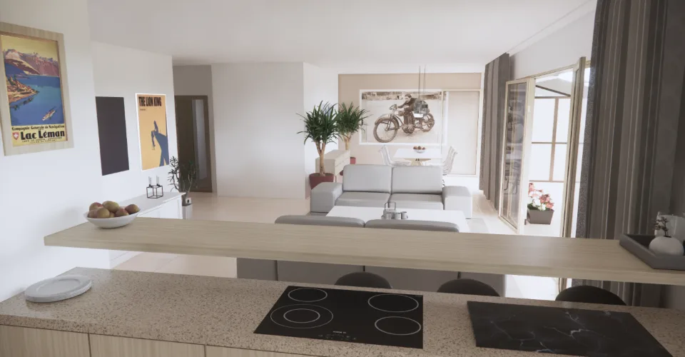 Neue Promotion Residence du Moulin, Bernex - Geräumige Wohnung B02 im Gartengeschoss in ruhiger und Wohnlage mitten in der Landschaft - Baubeginn Ende 2026 – Foto 4 von 5