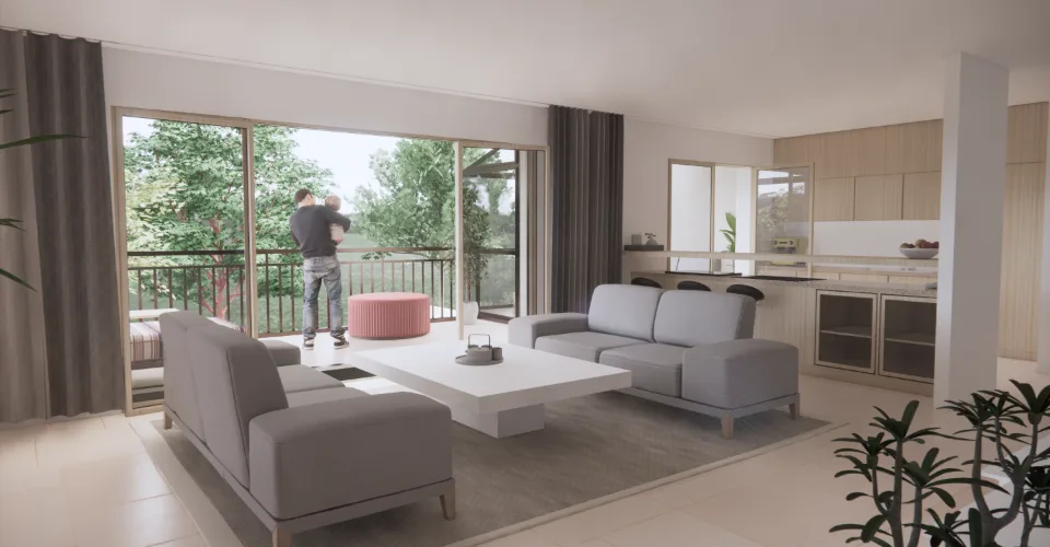 Promotion Résidence du Moulin, Bernex - Appartement B12 au 1er étage dans une cadre résidentiel et calme en campagne – foto 2 di 4