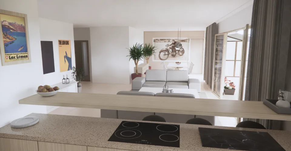 Promotion Résidence du Moulin, Bernex - Appartement B12 au 1er étage dans une cadre résidentiel et calme en campagne – foto 3 di 4