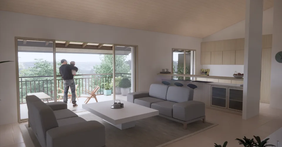 Promotion Résidence du Moulin, Bernex - Spacieux et lumineux appartement B22 en attique situé dans une résidence calme et résidentiel au milieu de la campagne – photo 2 sur 5