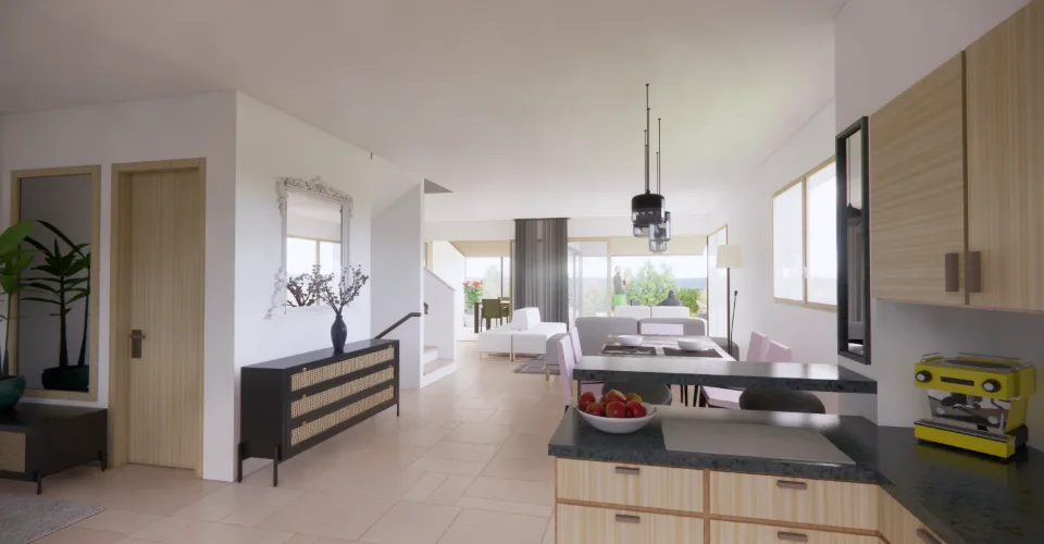 Neue Promotion Residence du Moulin, Bernex - Dorfhaus A01 mit 220m2 Wohnfläche, lichtdurchflutet und mit schönen Wohnbereichen in einer ruhigen und ländlichen Wohngegend - Beginn von ... – Foto 3 von 6