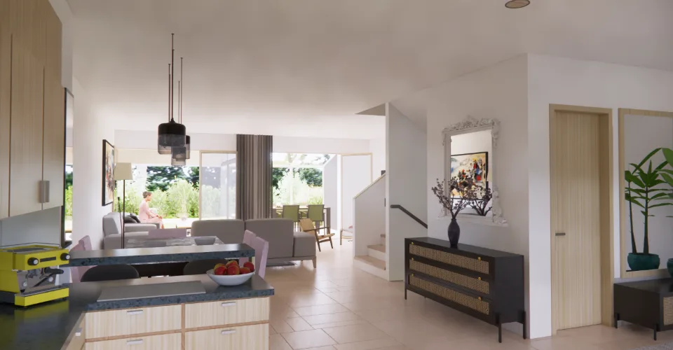 Neue Promotion Residence du Moulin, Bernex - Dorfstil Reihenhaus A02, lichtdurchflutet mit großzügigem Wohnraum in ruhiger und ländlicher Umgebung - Beginn ... – Foto 3 von 6