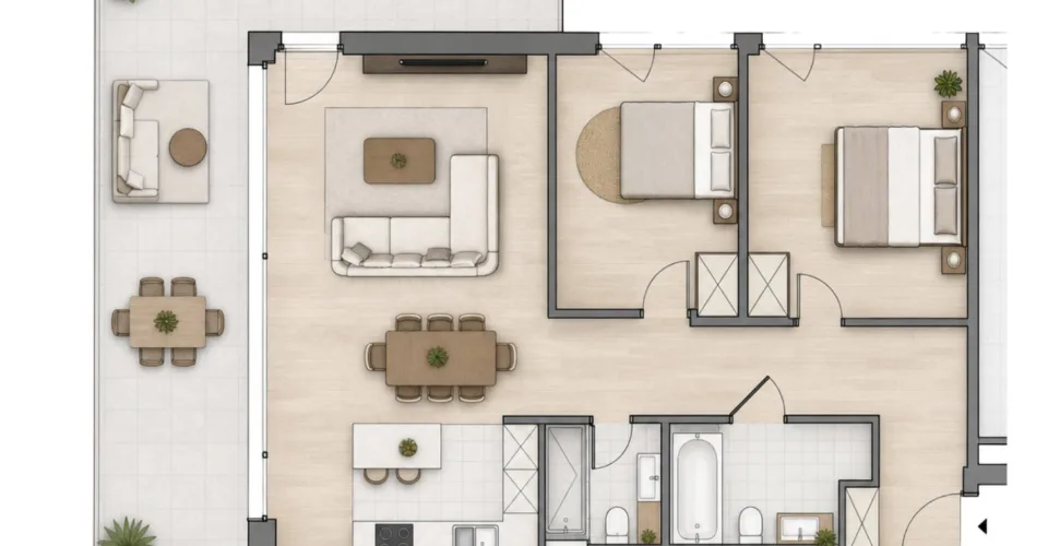 Magnifique logement neuf avec grande terrasse et vue imprenable ! – photo 5 sur 6