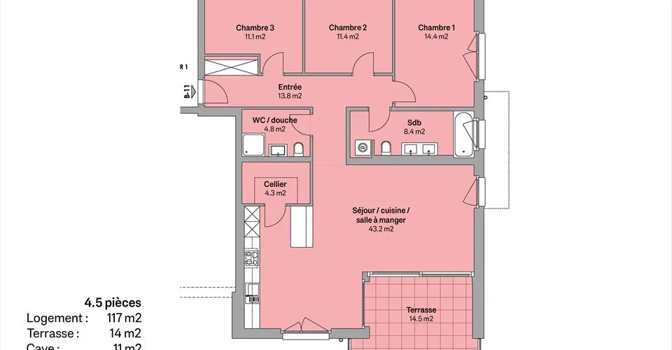 ***RÉSERVÉ*** Appartement neuf de 4.5 pièces au 1er étage – foto 7 di 7