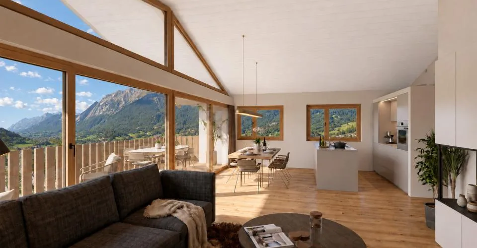 4.5 Zimmer Wohnung in Vollèges – Foto 3 von 6