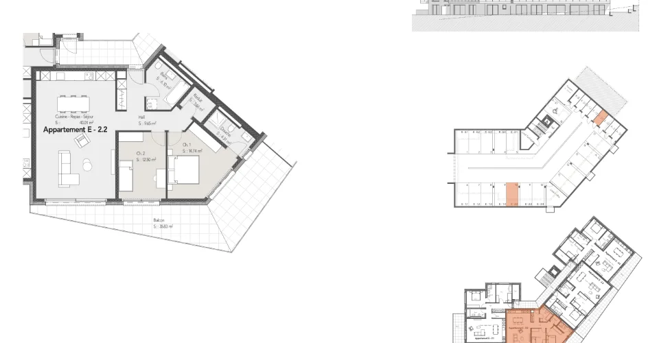 Grand appartement de 3.5 pièces avec un jolie balcon. – foto 4 di 9