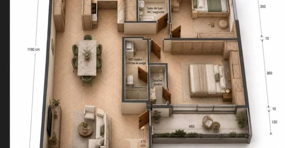 3.5 Zimmer Wohnung in Clarens – Foto 2 von 13