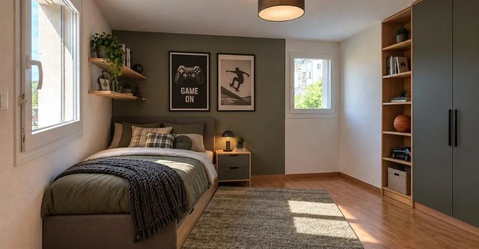 Appartement 5,5 pièces avec terrasse, garage double et place de parc extérieure – Foto 6 von 13