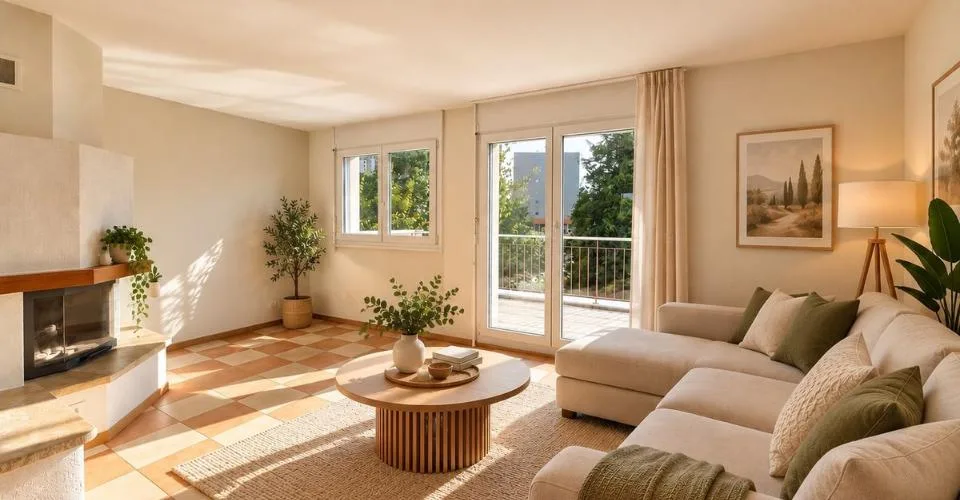 Appartement 5,5 pièces avec terrasse, garage double et place de parc extérieure – Foto 2 von 13