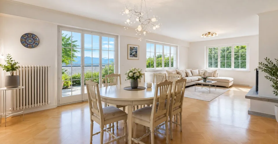 Individual villa with 9.5 rooms and a view of Lake Geneva and the Alps – photo 14 of 26