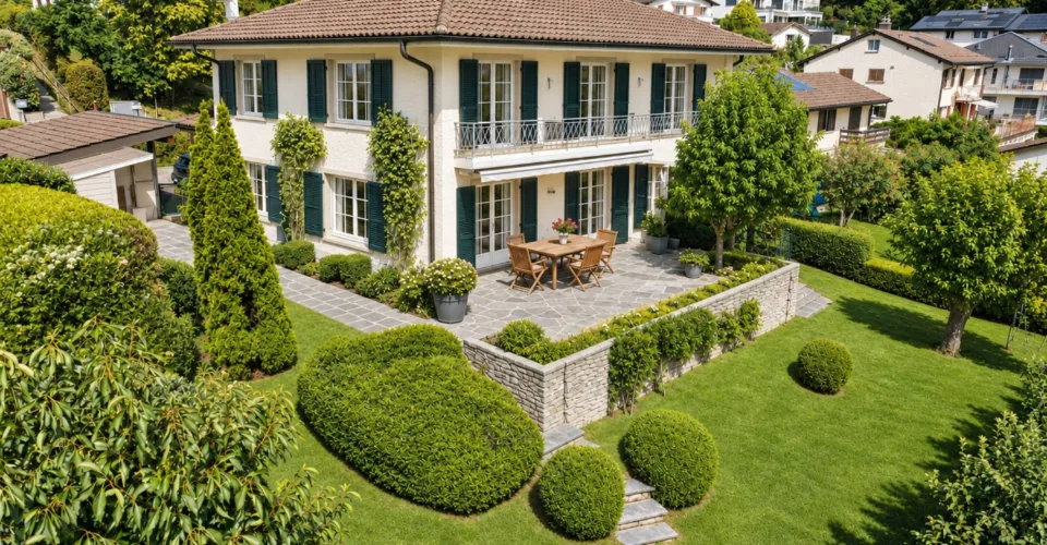 Individual villa with 9.5 rooms and a view of Lake Geneva and the Alps – photo 13 of 26