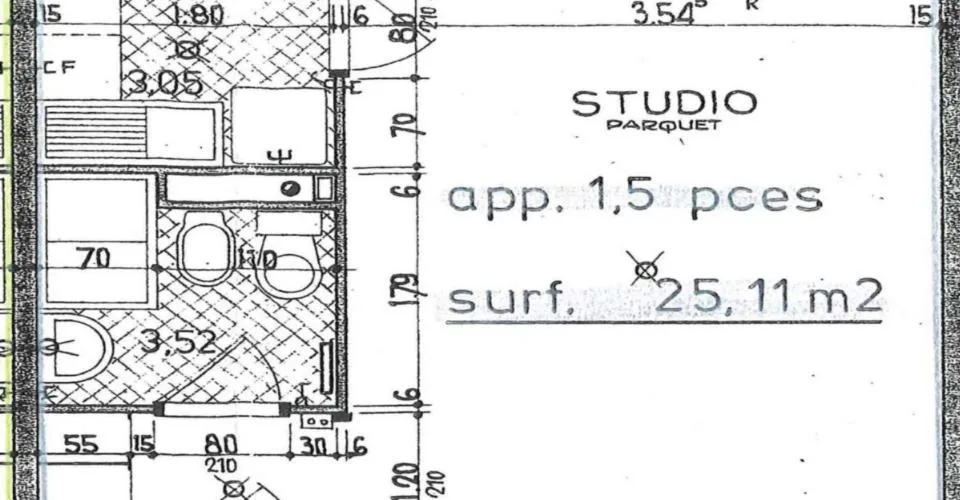 Appartement 1.5 pièces rénové en attique aux Charmilles – Foto 2 von 2