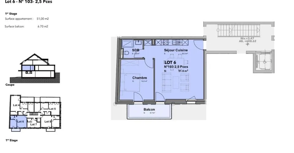 Lot n6 - Neues Apartment mit 2,5 Zimmern im Herzen von Cheseaux-sur-Lausanne – Foto 12 von 12