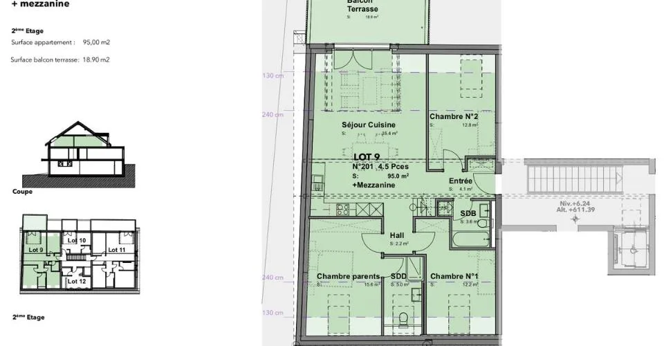 Lot n°9 - Appartement neuf de 4.5p + mezzanine au coeur de Cheseaux-sur-Lausanne – photo 13 sur 14