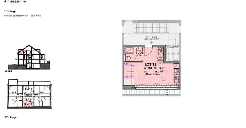Lot n12 - Studio nuovo + mezzanino nel cuore di Cheseaux-sur-Lausanne – foto 13 di 14