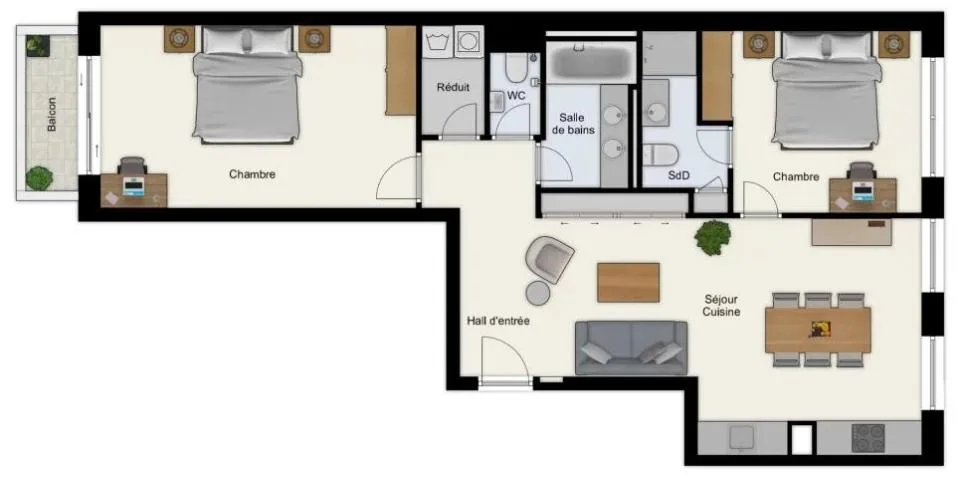 4 Zimmer Wohnung in Genève – Foto 2 von 13