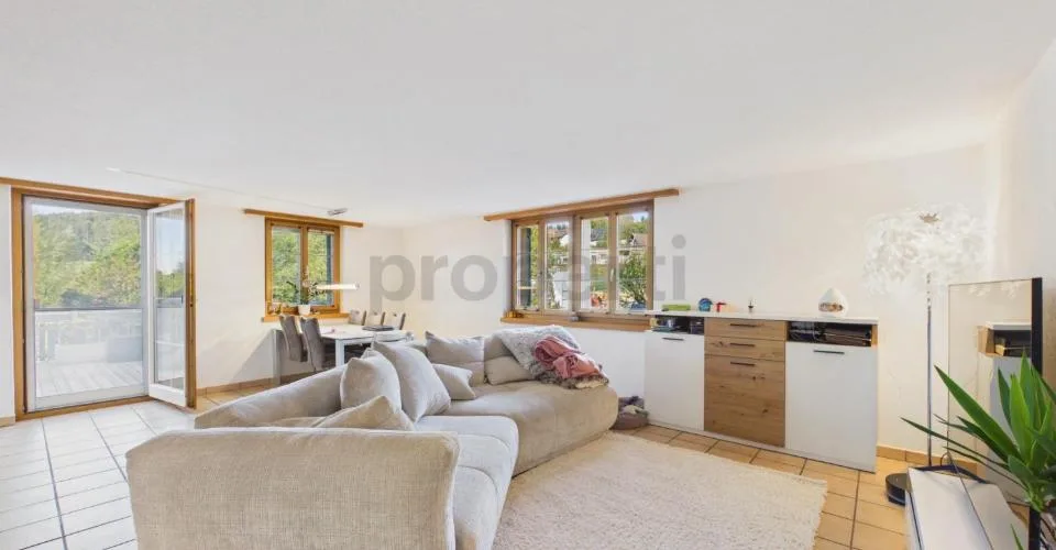 3.5-Zimmerwohnung mit Südwest-Terrasse eigenem grosszügigen Gemüsegarten in Madetswil – Foto 14 von 26