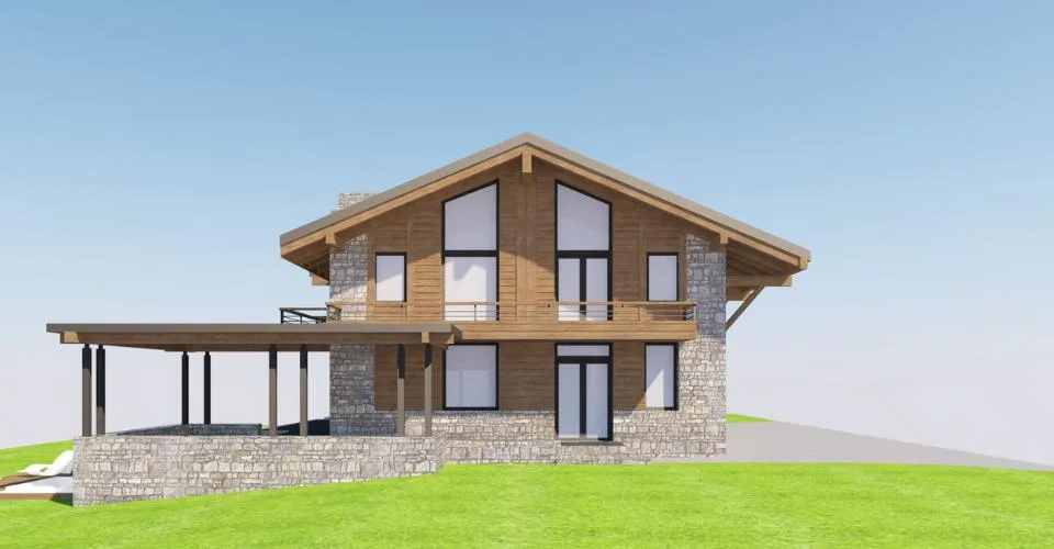 6000.Vue panoramique - Projet Chalet à vendre à Sergnou -Crans-Montana – photo 9 sur 12