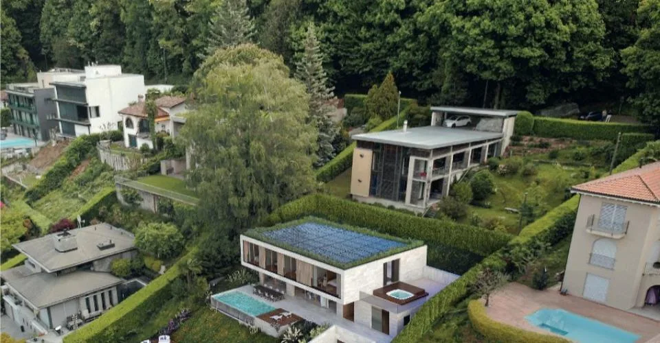 Terreno edificabile con vista mozzafiato sul Lago di Lugano  Montagnola e Progetto Approvato Villa 10 locali – foto 8 di 18