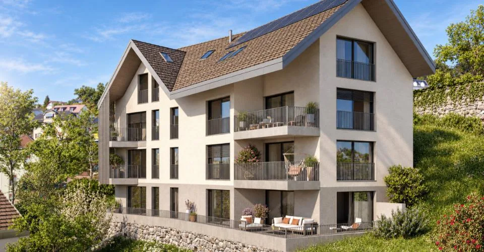Chexbres – 4,5 pièces neuf avec terrasse et vue sur le Léman – photo 5 sur 5