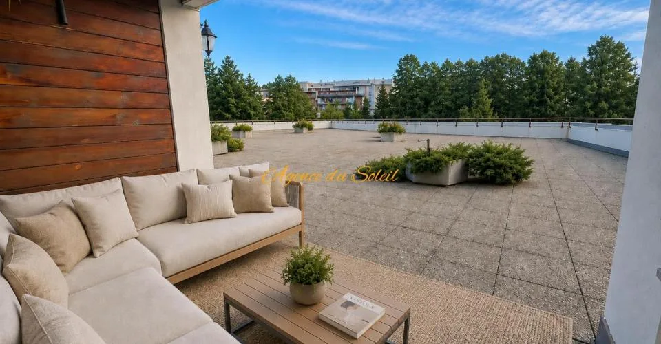 Cadre exceptionnel pour ce lumineux 5.5 pièces d'angle avec grande terrasse plein sud ! – Foto 2 von 13