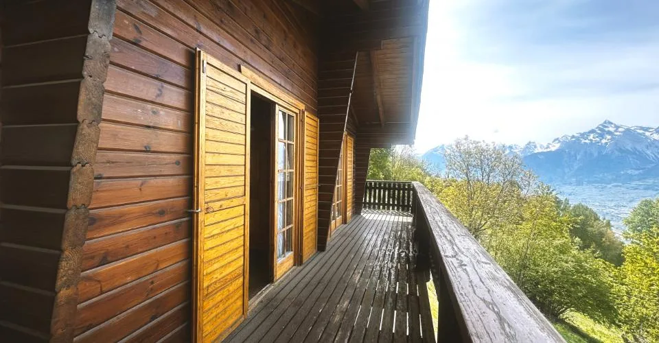 Chalet 4,5 Zimmer auf 790 m² Grundstück, freie Sicht, 15 Minuten von Sion – Foto 11 von 12