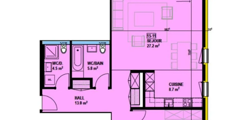 3.5 Zimmer Wohnung in La Tour-de-Trême – Foto 9 von 10