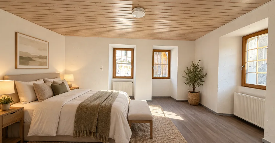 A louer à Muraz : appartement de 68 m2 avec chambre spacieuse et bureau séparé – Foto 3 von 7