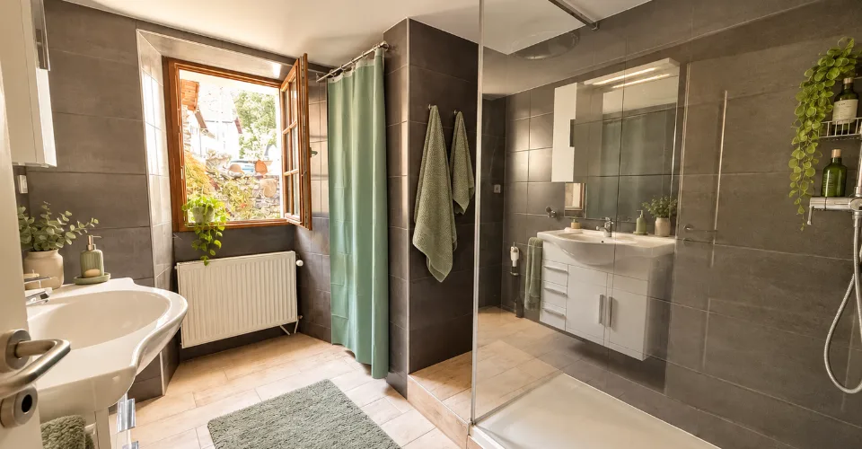 A louer à Muraz : appartement de 68 m2 avec chambre spacieuse et bureau séparé – Foto 5 von 7