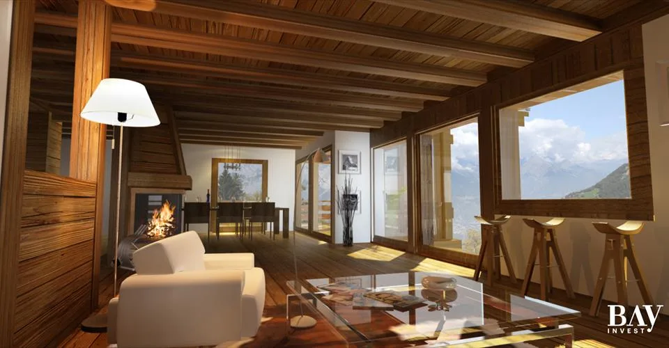 La Tzoumaz/Verbier : Chalet de luxe accessible aux étrangers – photo 4 sur 10