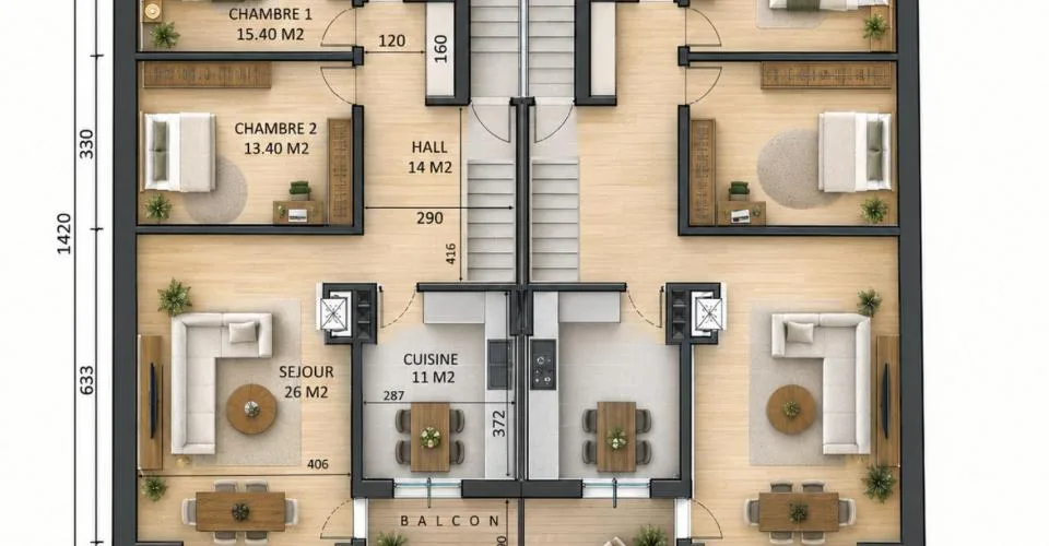 Choëx, duplex de 5.5 pièces dans les combles – foto 11 di 12