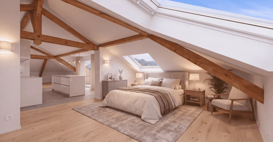 Renovated loft under the roof in Bulle – photo 5 of 10