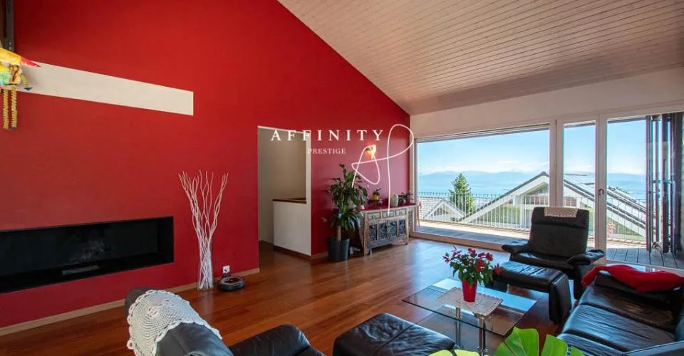 Villa d'architecte contemporaine avec vue imprenable sur le Léman – Foto 4 von 13