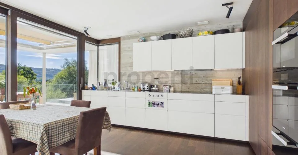 Exklusive Terrassenwohnung mit Blick ins Grüne und auf die Limmat, eine Oase mit privatem Pool und grosszügigen Räumlichkeiten – Foto 18 von 27