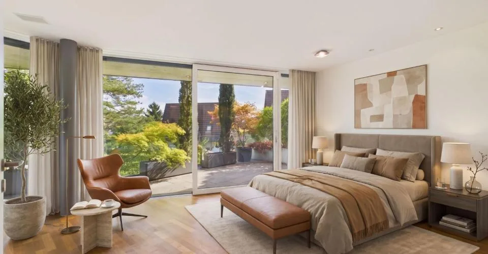 Exclusive spacious 3.5 room apartment with terrace and garden in park-like setting – photo 17 of 22