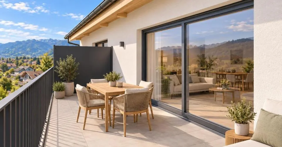 Les Jardins de Chelin (Flanthey) ; Appartements neufs de 2,5 et 3,5 pi – photo 2 sur 7
