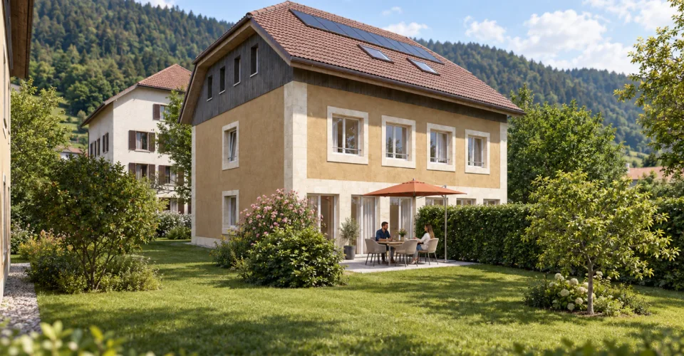 Villa mitoyenne 5.5 Zimmer mit Garten - Boveresse | Lot K – Foto 9 von 13