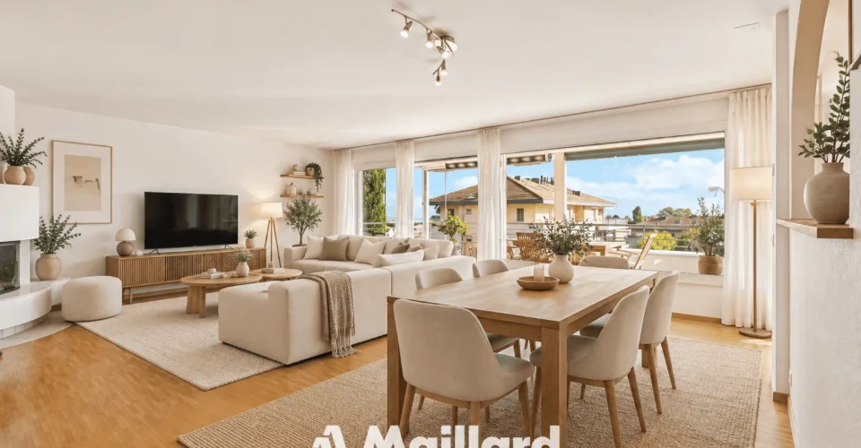Spacieux et lumineux appartement de 5.5 pièces idéalement situé avec belles échappées sur le lac – photo 7 sur 13